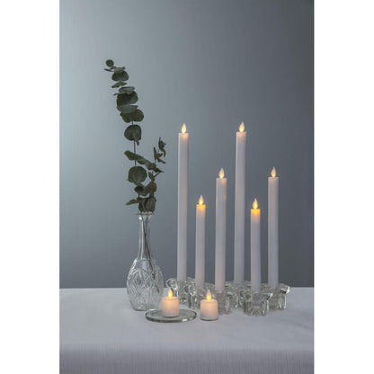 LED Pillar Candles M-TWINKLE | White | Set of 2
