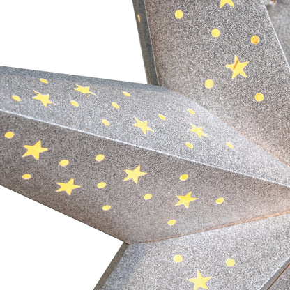 Weihnachtsstern | SOLVALLA | Silber | Glitzerpapier