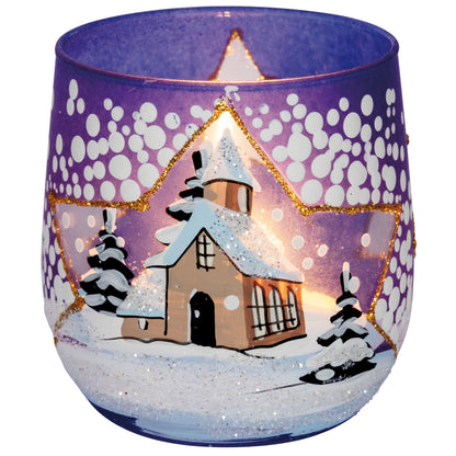 Tea light holder | WINTER LANDSCAPE | for 1 tea light
