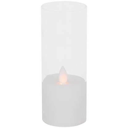 Echtwachskerze | M-TWINKLE | bewegliche Flamme | H 120 × Ø 50 mm