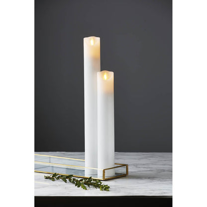 Echtwachskerze | M-TWINKLE | bewegliche Flamme | Ø 50 mm | Stabkerze