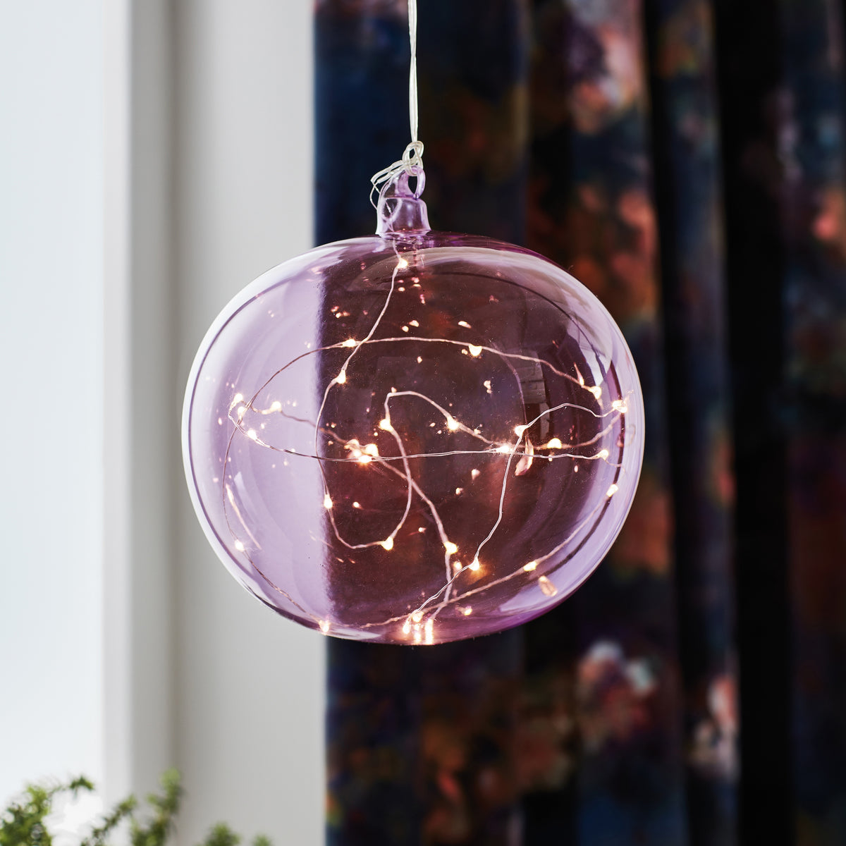 Glaskugel | LINA | 20 warmweiße LEDs