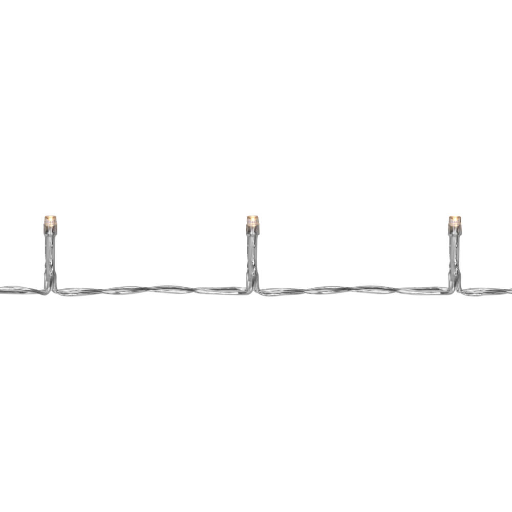 LED-Minilichterkette | Warmweiß | Transparentes Kabel | Sieben Längen