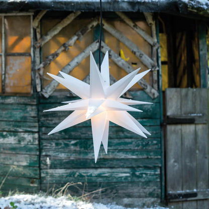 LED outdoor Christmas star | Ø 250 mm | warm white | three colors