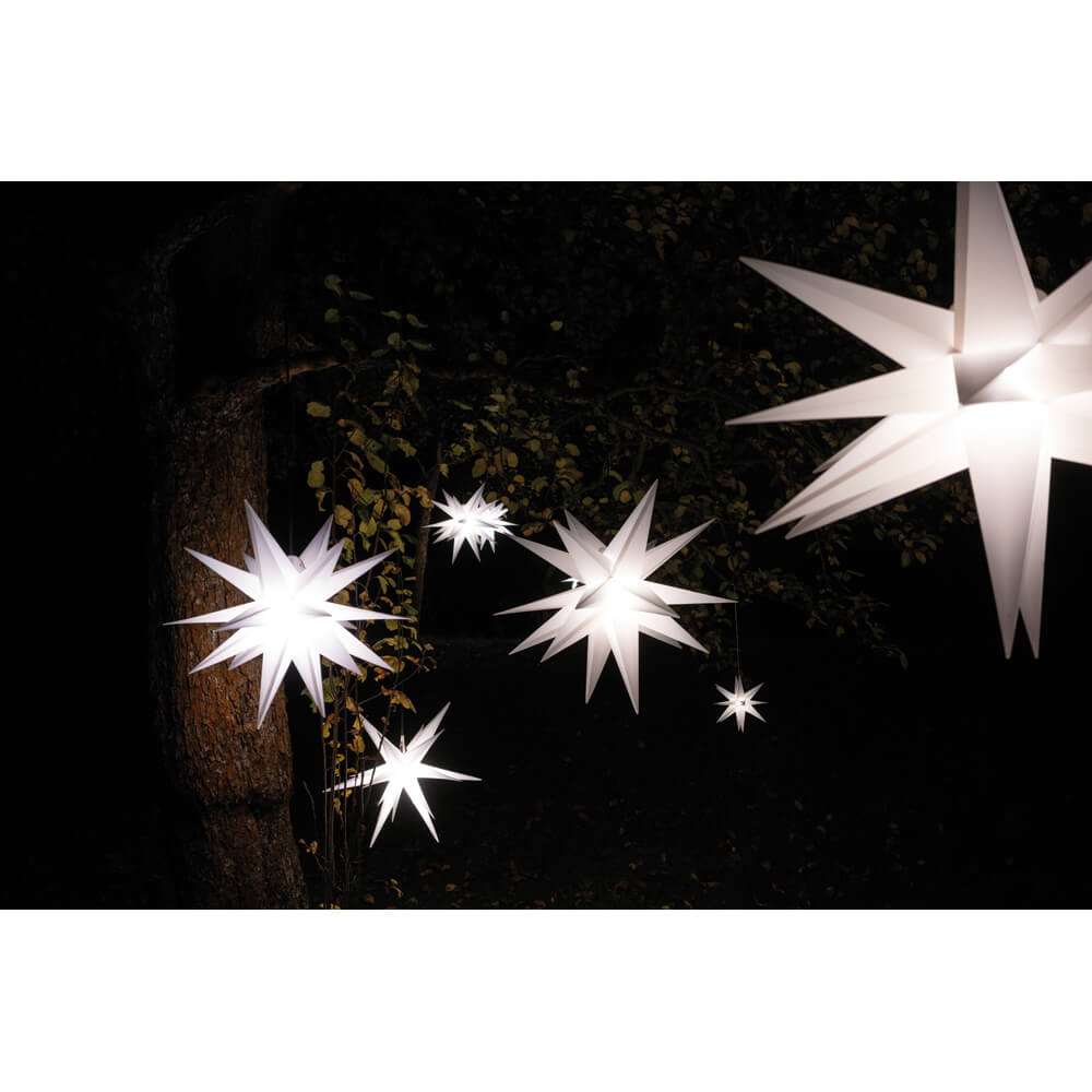 LED outdoor Christmas star | Ø 250 mm | warm white | three colors