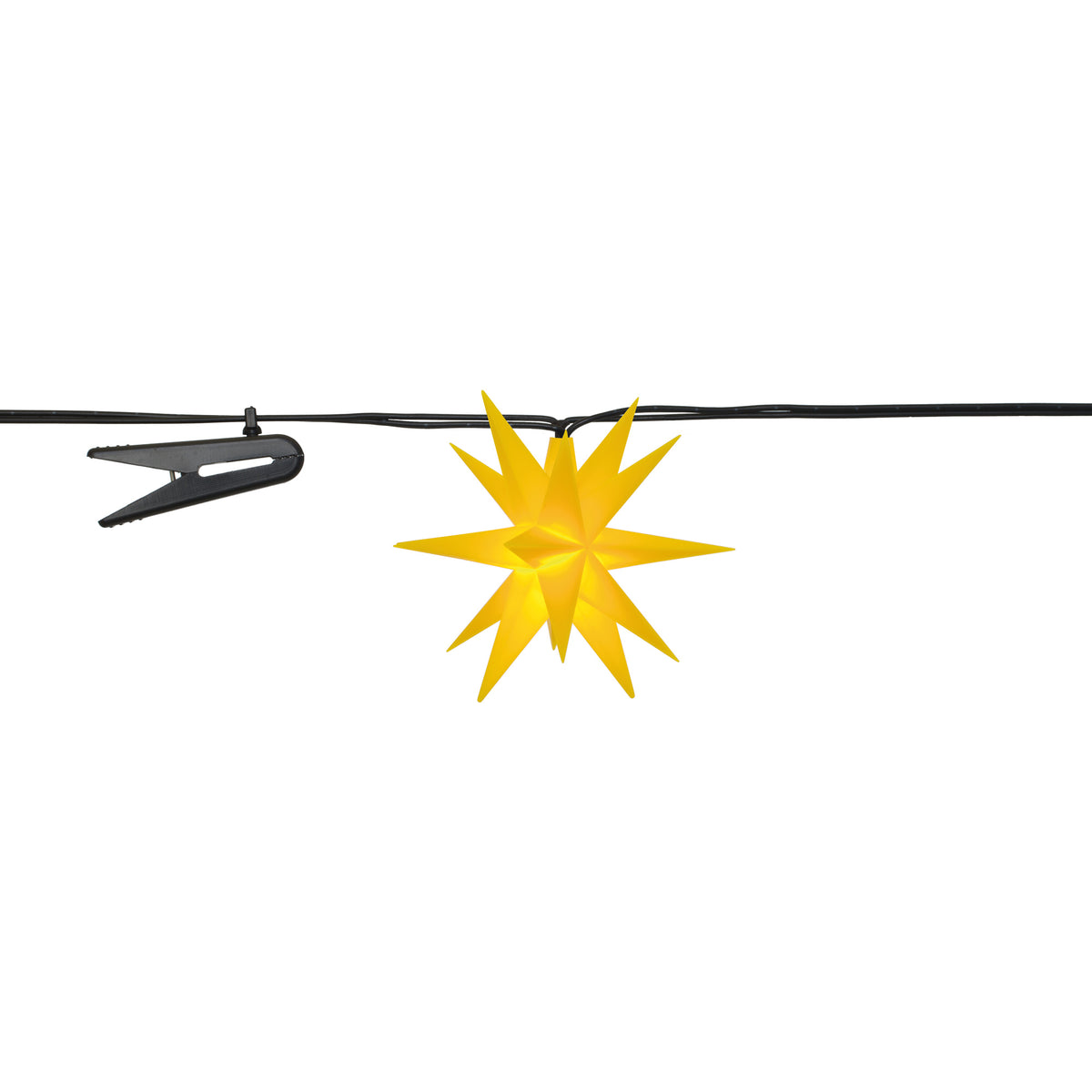 LED-Sternenlichterkette | 9 Sterne | Warmweiß | Ø 80 mm