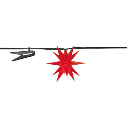 LED-Sternenlichterkette | 9 Sterne | Warmweiß | Ø 80 mm