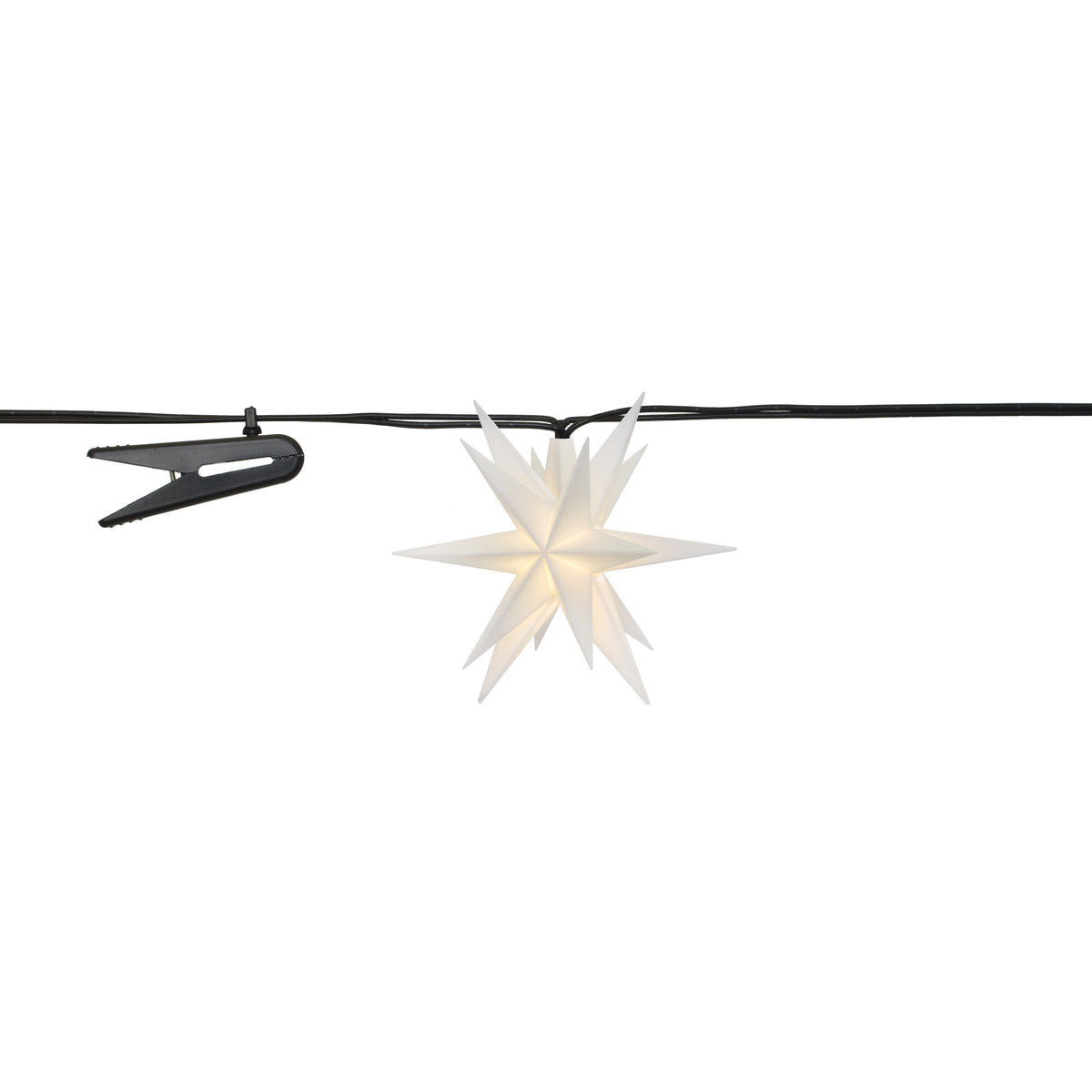 LED-Sternenlichterkette | 9 Sterne | Warmweiß | Ø 80 mm