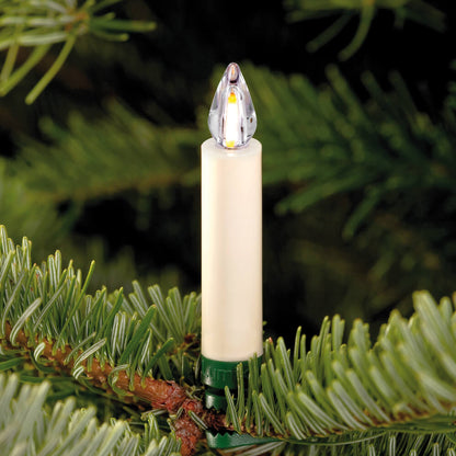 Kabellose LED-Baumkerzen LUMIX SUPERLIGHT FLAME | Warmweiß | Elfenbein