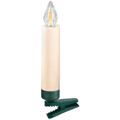 Kabellose LED-Baumkerzen LUMIX SUPERLIGHT FLAME | Warmweiß | Elfenbein