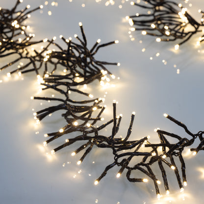 LED-Clusterlichterkette | Warmweiß | Acht Lichtfunktionen | Fünf Längen