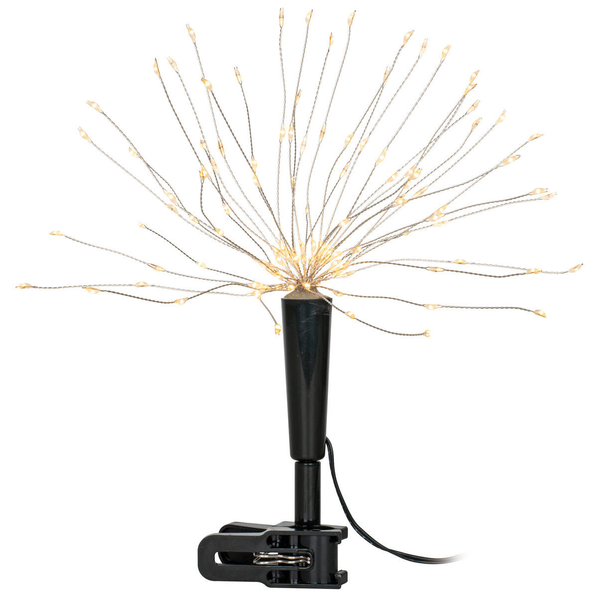 LED-Tannenbaumspitze | FIREWORK | Draht silber