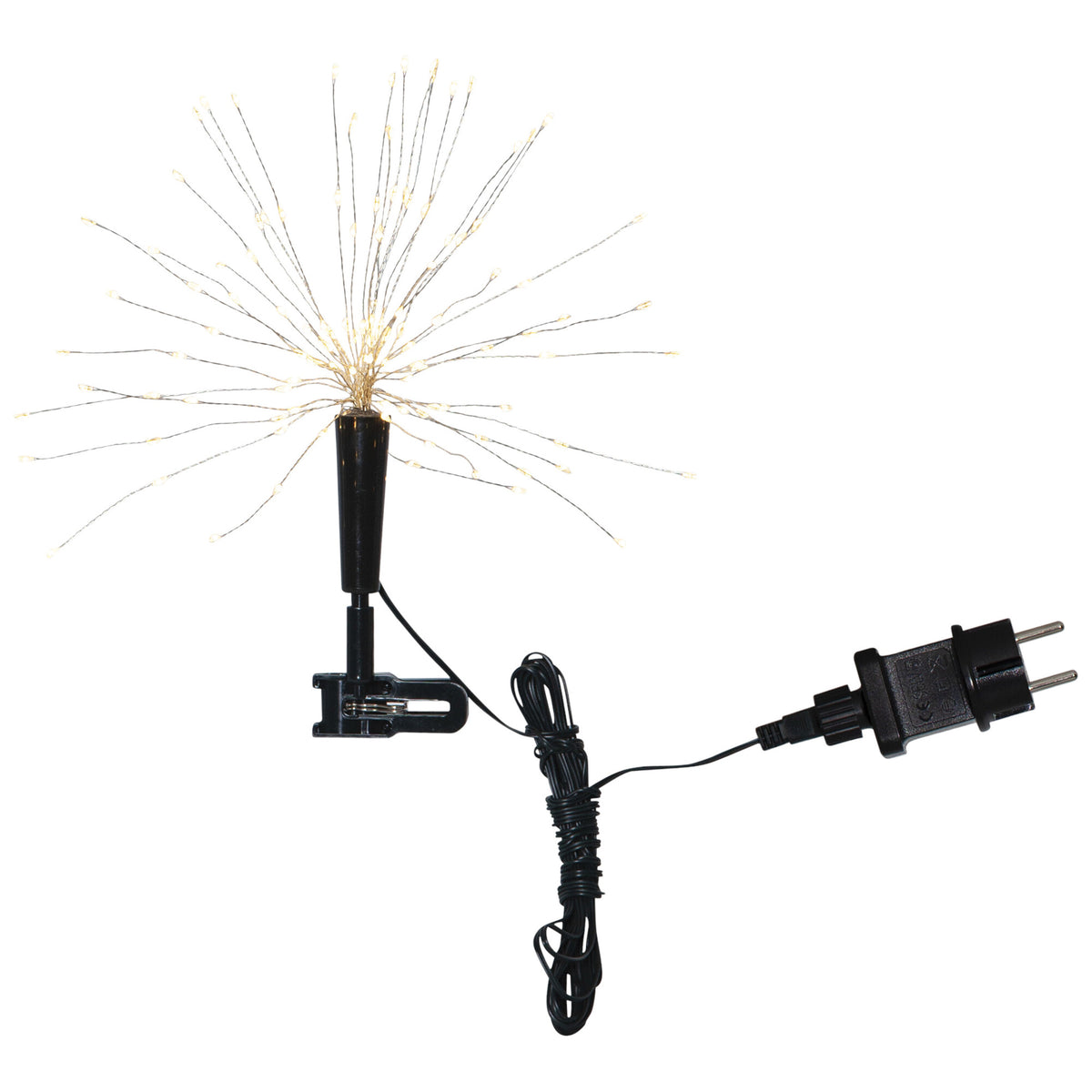 LED-Tannenbaumspitze | FIREWORK | Draht silber