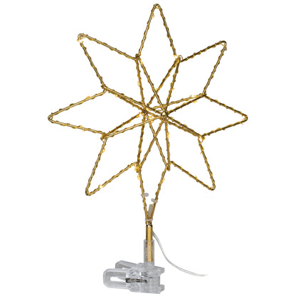 LED Christmas Tree Topper | TOPSY | Metal gold | 3D Star