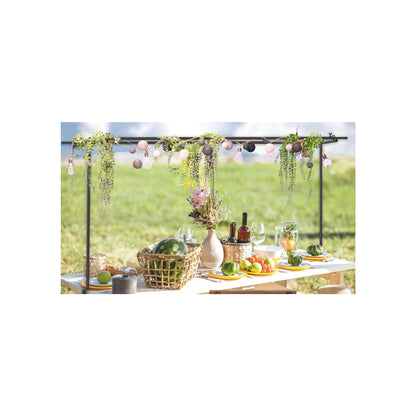 2-sided metal stand | black | for fairy lights & decoration | W 140–250 cm