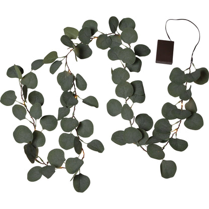 LED-Lichterkette EUCALYPTUS | Warmweiß | Grüne Blätter