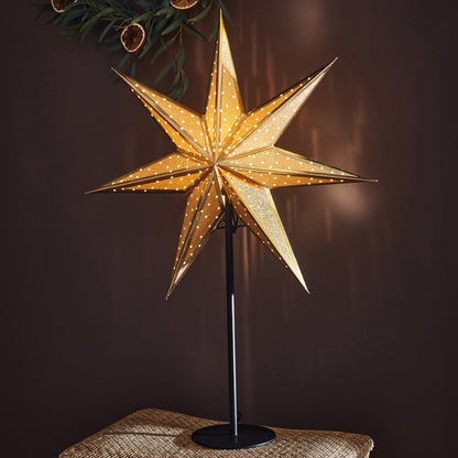 Christmas Star | GLEAM | Gold | Paper Star with Glitter