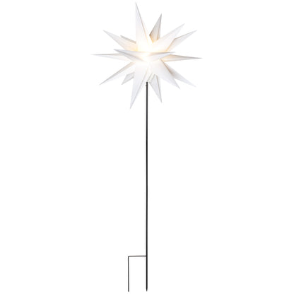 Outdoor LED Christmas star with ground spike | warm white | Ø 550 mm