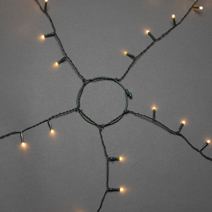 LED-Baumlichterkette | 150 bernsteinfarbene LEDs | Timer
