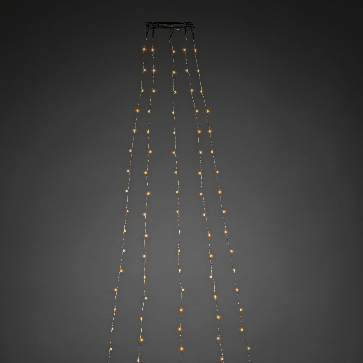 LED-Baumlichterkette | Bernsteinfarben | Fünf Stränge