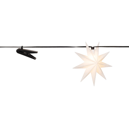 LED Star String Lights | 9 stars | Warm white | Ø 115 mm