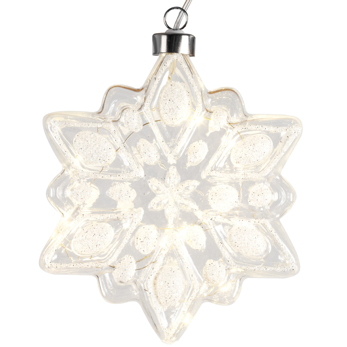 LED Snowflake | 10 warm white LEDs