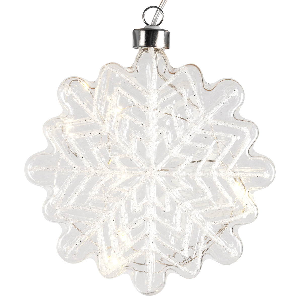 LED Snowflake | 10 warm white LEDs
