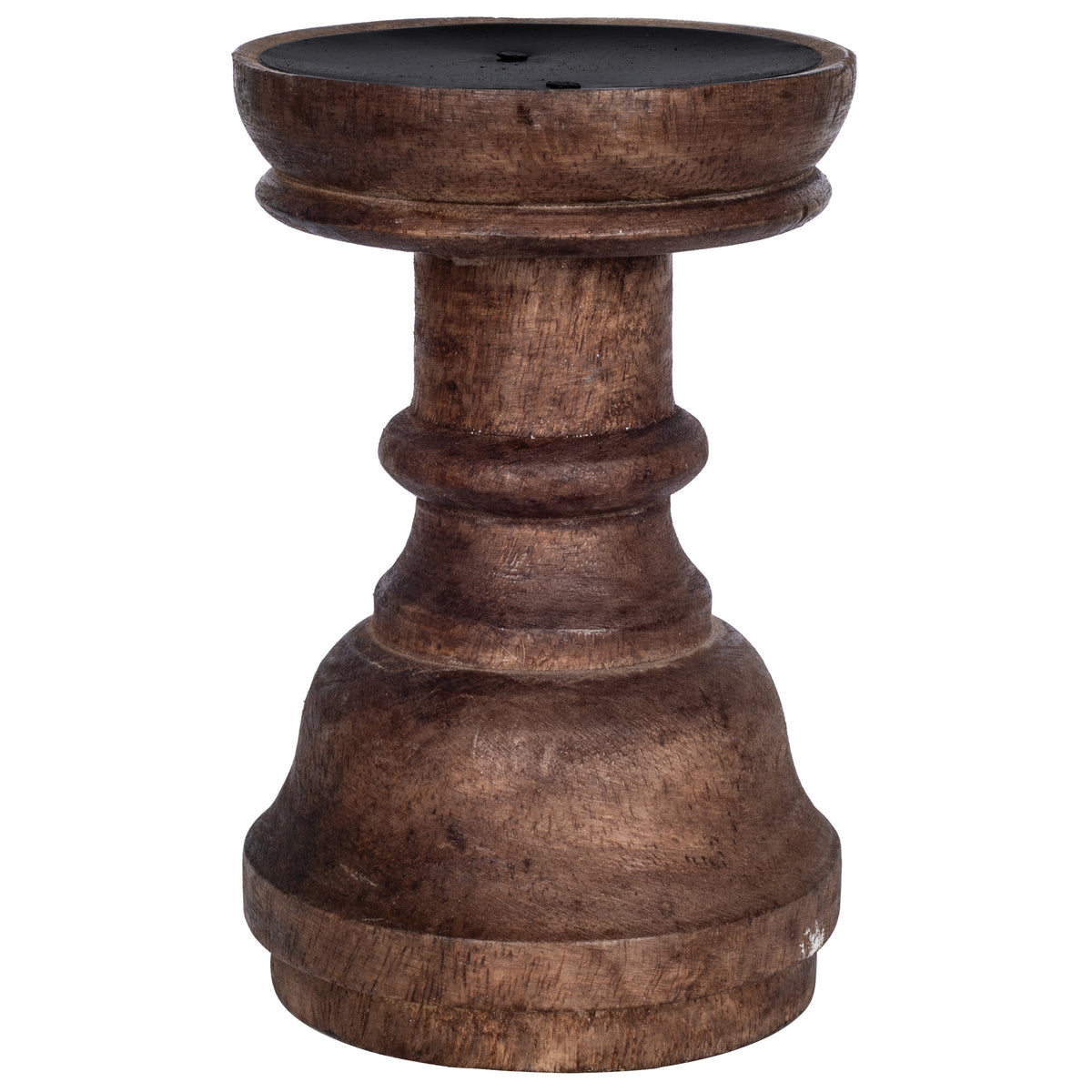 Kerzenständer | Holz Mango dunkel | für Kerzen bis Ø 80 mm