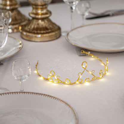 Couronne décorative LED | DIADÈME | 20 LED blanc chaud