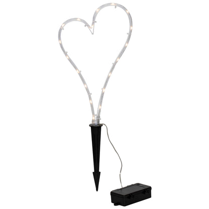 LED-Grablicht DECORATION HEART | Herzform | Warmweiß | Mit Erdspieß