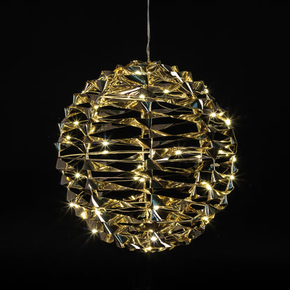 LED-Dekokugel | Gold hochglänzend | Ø 25 cm