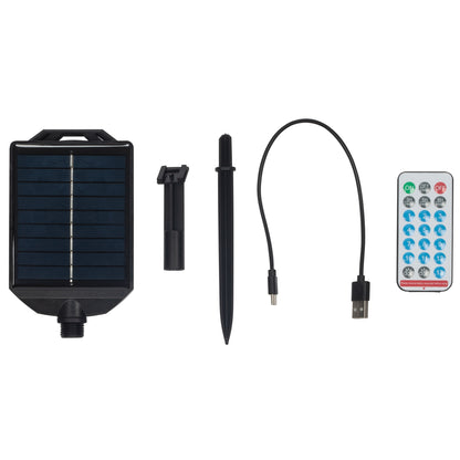 LED-Solarlichterkette | Warmweiß | USB-aufladbar | Fernbedienung