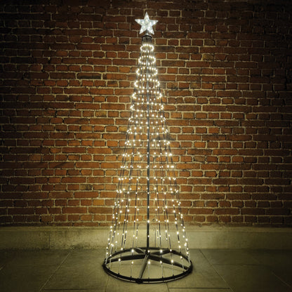 LED-Weihnachtsbaum mit Sternspitze | Warmweiß | Zwei Größen