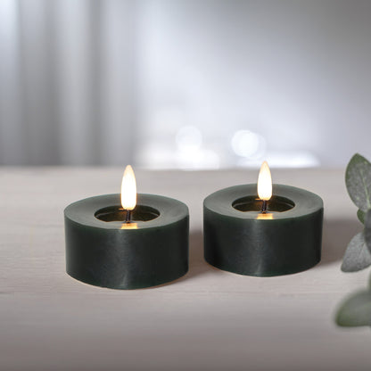 LED-Echtwachs-Teelichter FLAMME FLOW XL | 2er-Set