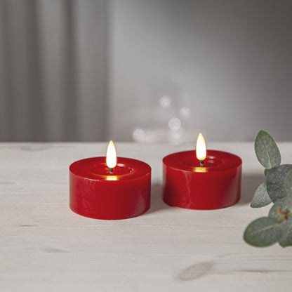 LED-Echtwachs-Teelichter FLAMME FLOW XL | 2er-Set