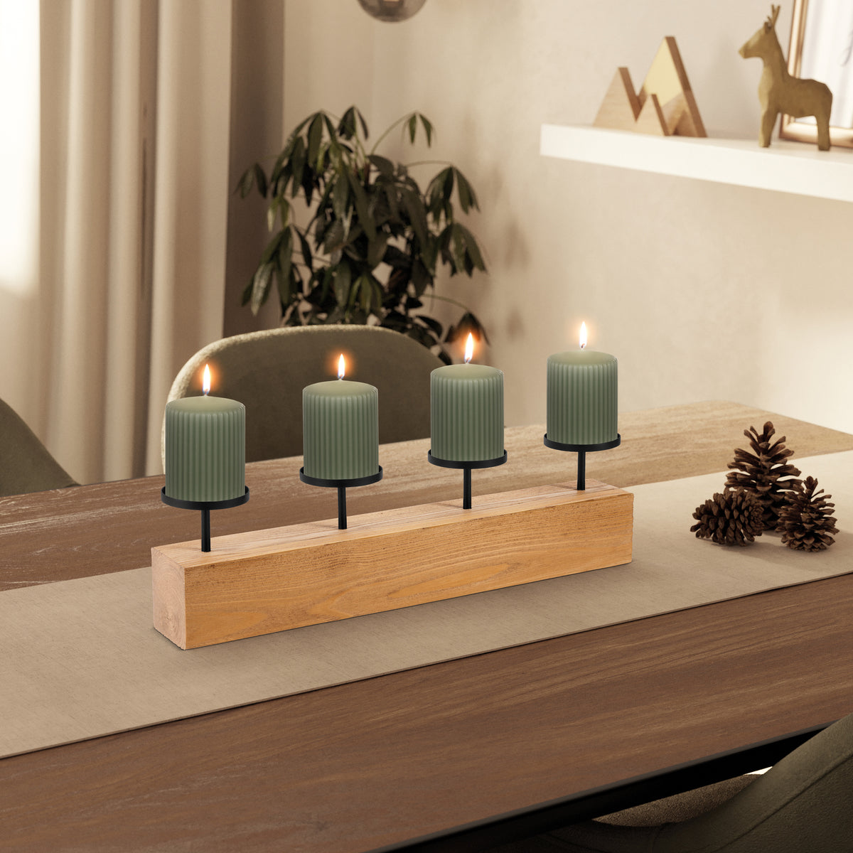 Kerzenständer | GYODA | Adventskranz | für 4 Kerzen bis Ø 80 mm