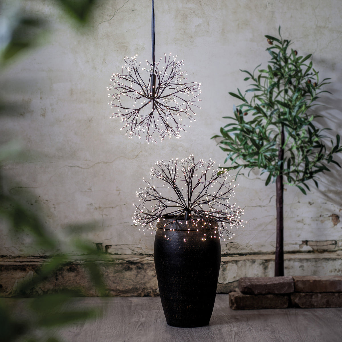 LED-Deko STARDUST | Warmweiß | Formbare Zweige | Zwei Größen