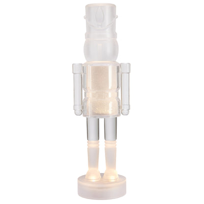 Nussknacker | DOUGLAS | Acryl transparent/gefrostet | 3 warmweiße LEDs | H 300 mm