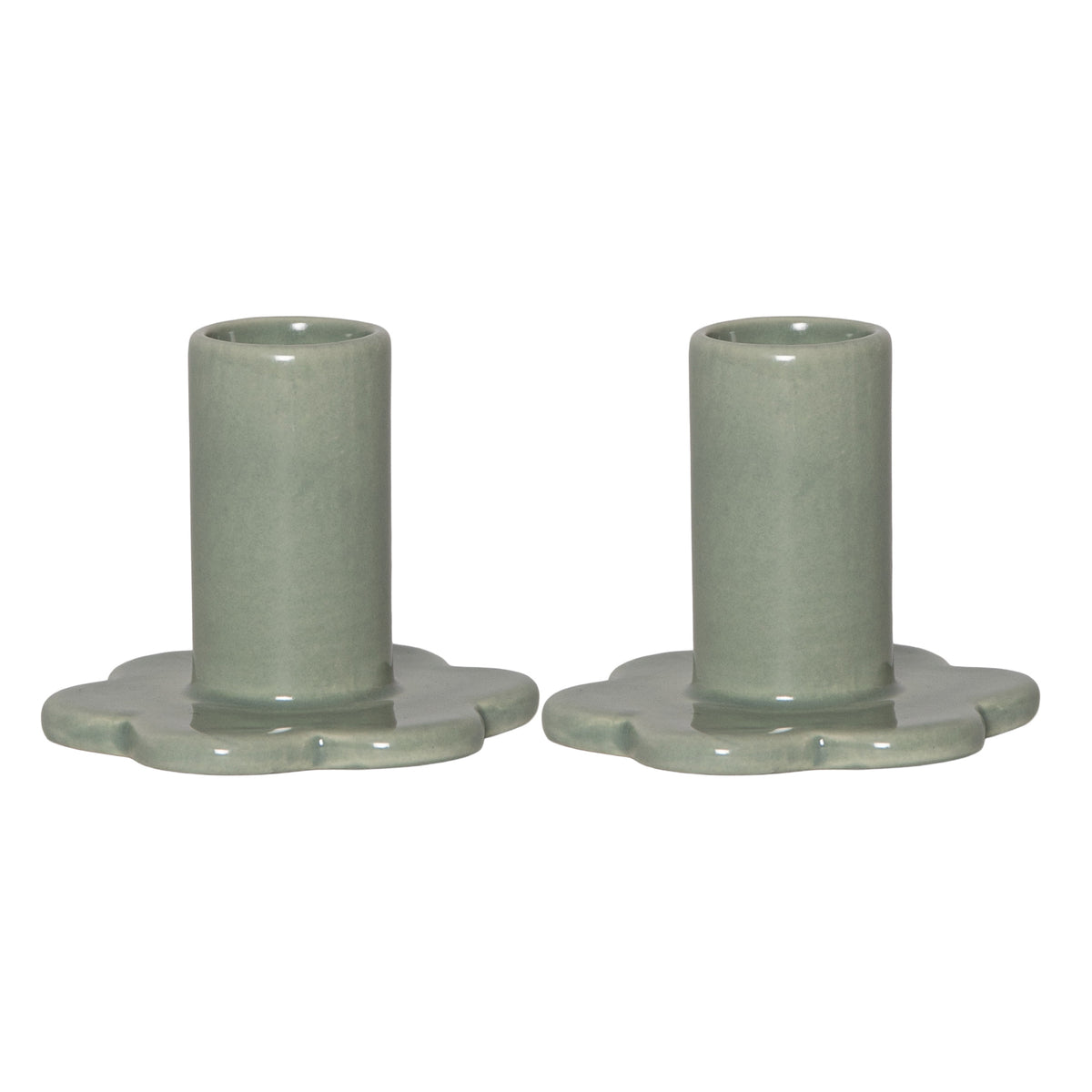 Candle holder | BLOOM | set of 2 | porcelain | for taper candles