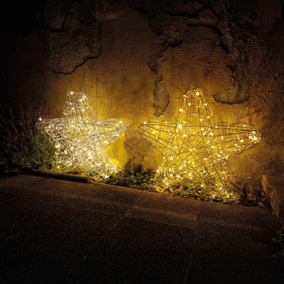 LED-Stern GALAX STAR | Warmweiß | Silber oder Gold