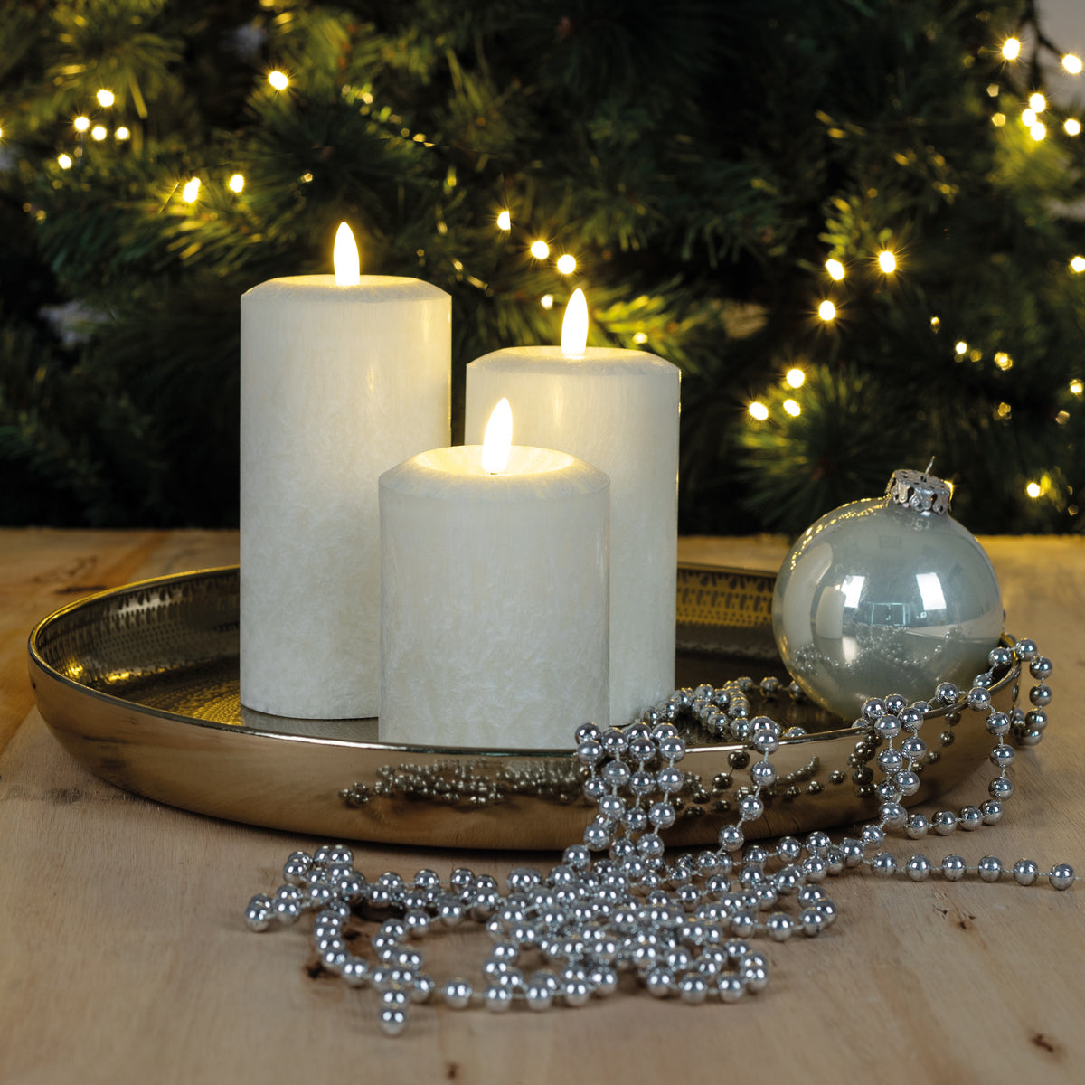 Tablett | Metall goldfarben | eingestanzte Muster