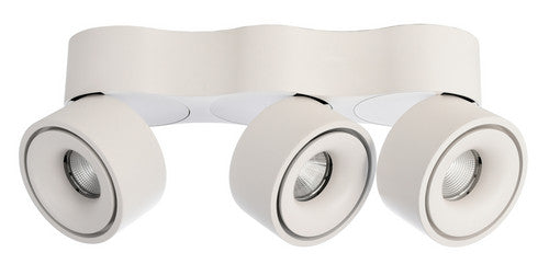 Ceiling-mounted light - Uni 2 Triple Tilt, 30 W, DIM, 3000 K, White