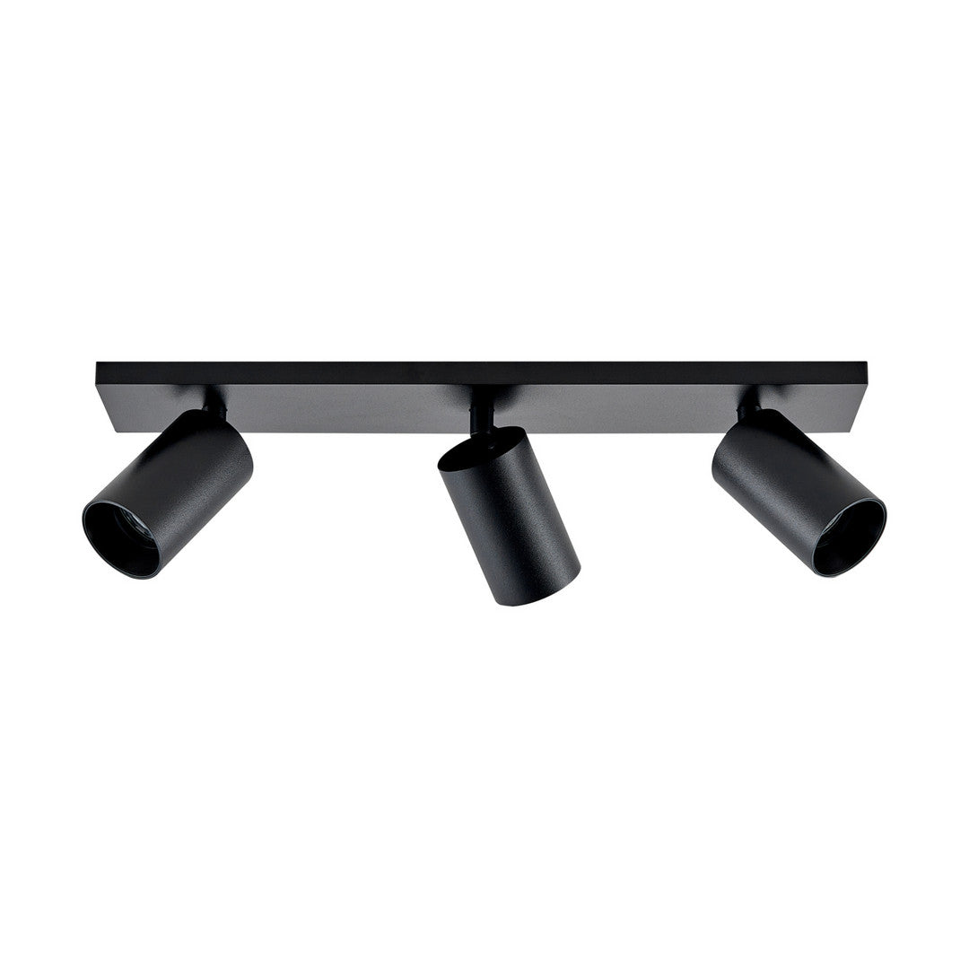 Deckenaufbauleuchte - Can Tilt Square, 3x 7,5 W GU10, Schwarz