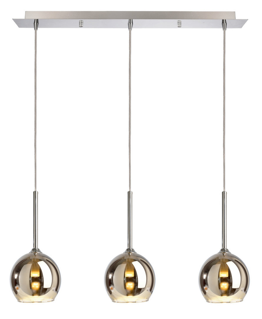 Pendelleuchte - Bunda, 3x max. 28 W G9, Silber