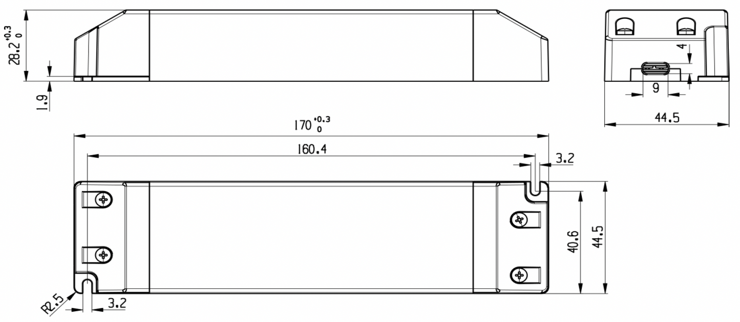 POS LED Driver 12 V / 5 A (60 W), Konstantspannung