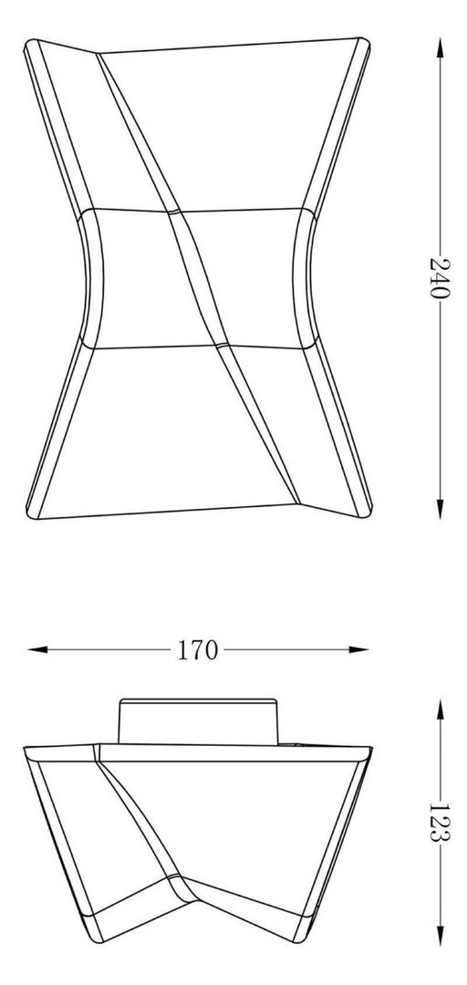 Wandaufbauleuchte - FLY I, 4 W, DIM, 3000 K, Weiß