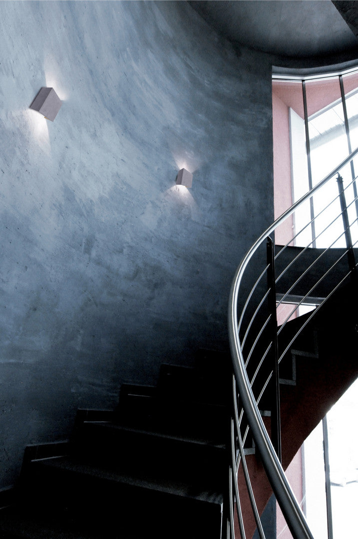 Surface-mounted wall light - Quinta II, 6 W, 3000 K, gray
