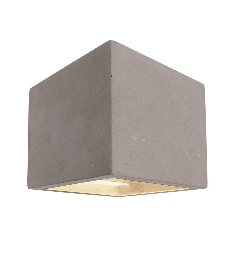 Wandaufbauleuchte - Cube, 1x max. 25 W G9, Grau