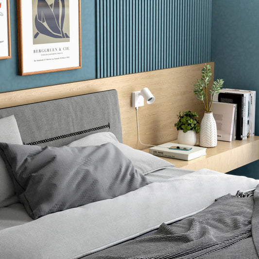 Leseleuchte - Can Tilt Square USB, 1x 7,5 W GU10, Weiß