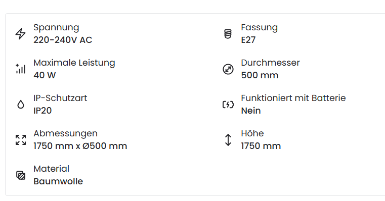 Pendelleuchte Hana aus Baumwollkordel | Natürliche Designleuchte für Wohnräume
